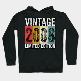 15 Years Old Vintage 2008 Limited Edition 15th Birthday gift Hoodie